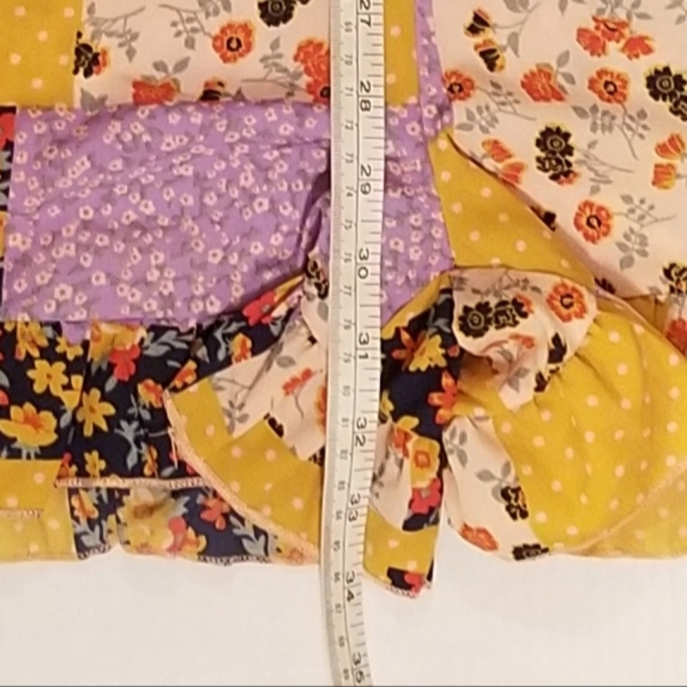 BOHO Cottage Core, Patchwork style Romper (Small) - Picture 8 of 11